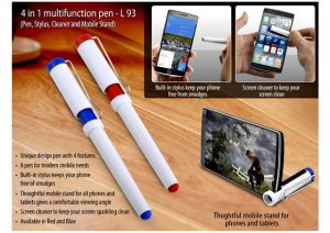 4 in 1 multifunction pen (Pen, Stylus, Cleaner and Mobile Stand) - L93