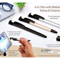 L124   4 In 1 Pen With Mobile Stand, Stylus And Cleaner