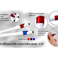 L91   Twisty 3 Refill Pen With Stylus