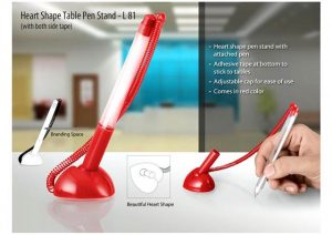 L81   Heart Shape Table Pen Stand