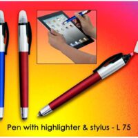L75   Pen With Highlighter & Stylus