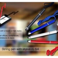 L64   String Pen With Stylus