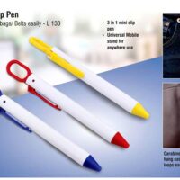 L138   Mini Clip Pen | Hang To Bags/ Belts Easily