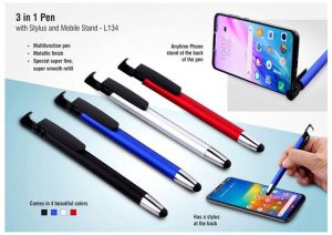 L134 3 In 1 Pen With Stylus And Mobile Stand