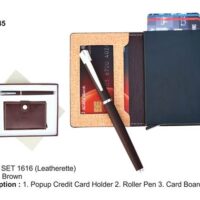 Metal Pen & Card Holder Set