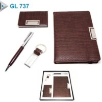 Leatherite Keychain Notebook Gifts Set