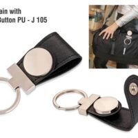 J105 Keychain With Click Button PU