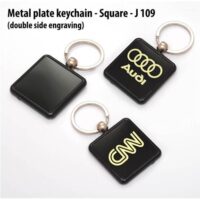 J109 Metal Plate Keychain