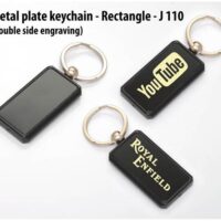 J110 Metal Plate Keychain