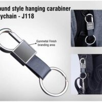J118 Round Style Hanging Carabiner Keychain