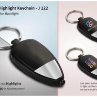 J122 Two Tone Logo Highlight Keychain