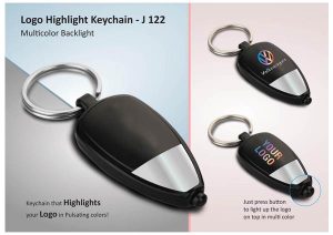 J122 Two Tone Logo Highlight Keychain