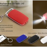 J47 Classy Keychain With LED Torch