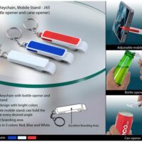 J65 Keychain With Bottle Opener, Pull Tab Opener And Mobile Stand