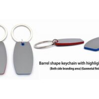 J90 Barrel Shape Keychain With Highlights