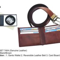 Wallet Belt Gift Set