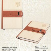 Wooden And Printed Diary