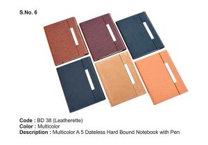 Notebook with Metal Clip