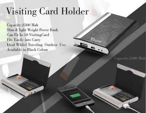 Business Card Holder Power Bank