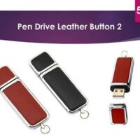 Leather Button Pen Drives
