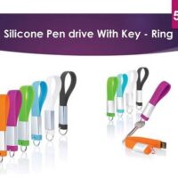 Silicon Pen Drives With Keyring