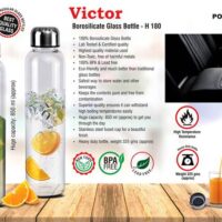 Victor Borosilicate Glass Bottle H 180