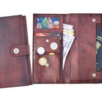 Brown Leather Passport Holder 302