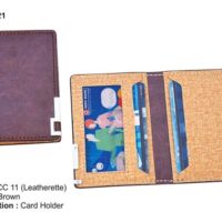 Leatherite Curved Business Card Holder