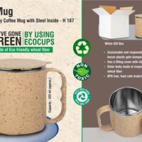 Eco Friendly Mug With Steel Inside H 187