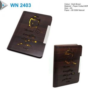 Blank Wooden Notebook