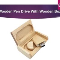 Wooden Pen Drive With Wooden Box