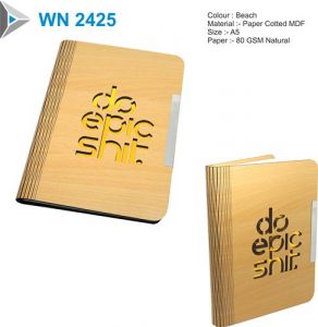 Custom Logo Wooden Notebook