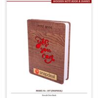 Wooden Engraved Diary