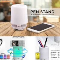 BT Speaker With Changing Light Pen Stand