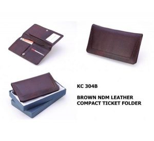 NDM Leather Ticket Folder
