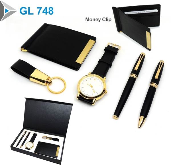 Corporate GIft Sets Including Wallet, Pen, Keychain & Watch