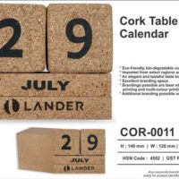 Cork Table Calendar