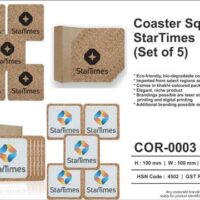 Square Cork Coaster Sets