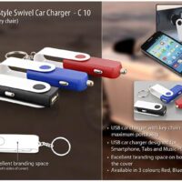 USB Style Swivel Car Charger C 10