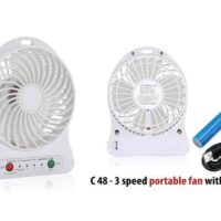 C 48 – 3 Speed Portable Fan with Torch