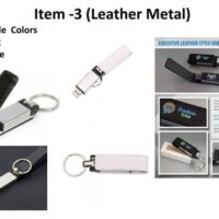 Leather Metal Pen Drives