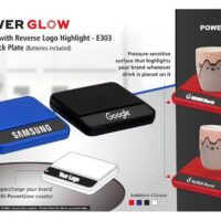 Power Glow Coaster With Logo Highlight E 303
