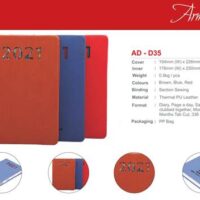 Personalised Leather Diary 2024