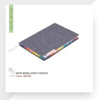 Multi Print Side Grey Notebook