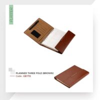 Leather Planner with Notebook