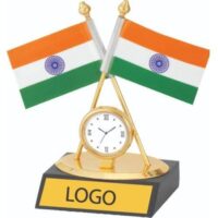 Indian Flag Table Clock