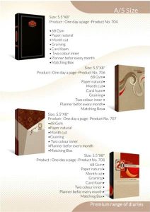 Custom Embossed Diary