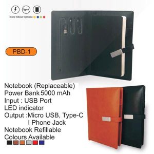 Custom Leather Powerbank Diaries