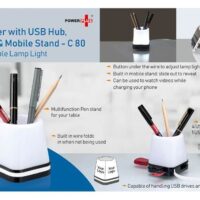 Tumbler With USB Hub Lamp &  Mobile Stand