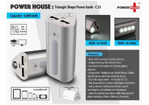 Triangle Power Bank 6000 mah